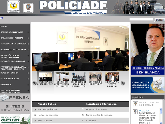 La Secretaría de Seguridad Pública del Distrito Federal creó el agrupamiento de Policía Cibernética. Foto ESPECIAL