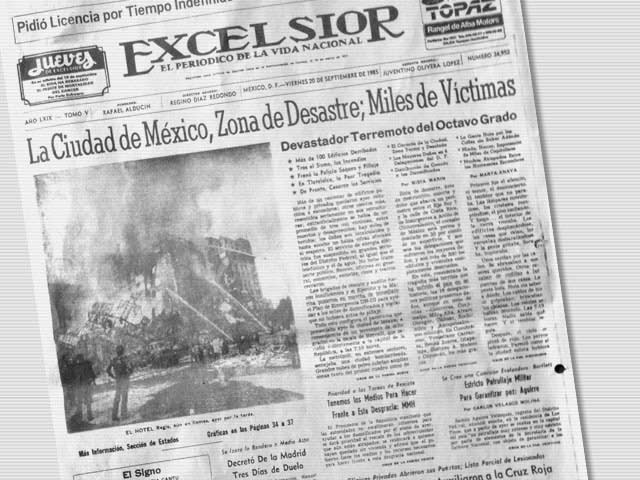 Excélsior dio cuenta de la tragedia. Foto Archivo Excélsior Excélsior dio cuenta de la tragedia. Foto Archivo Excélsior