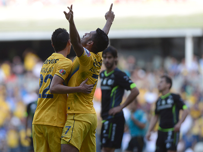 América comenzó ganando el encuentro en los primero 10 minutos del partido. Ríos marcó el segundo