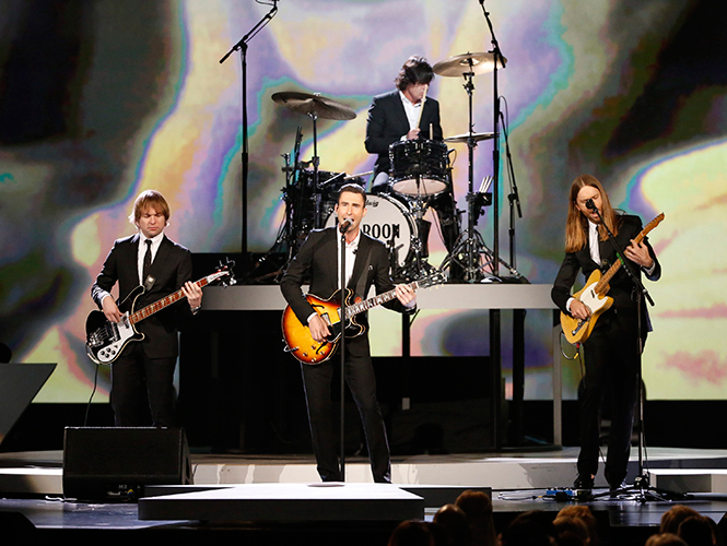 Maroon 5 abrió el show al estilo beatle con 'Ticket to ride' y 'All my loving'. (Reuters) Maroon 5 abrió el show al estilo beatle con 'Ticket to ride' y 'All my loving'. (Reuters)