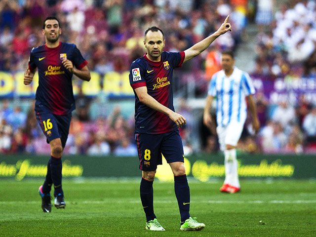 El Barcelona vence 4-1 al Málaga en la última jornada de la liga española (EFE) El Barcelona vence 4-1 al Málaga en la última jornada de la liga española (EFE)