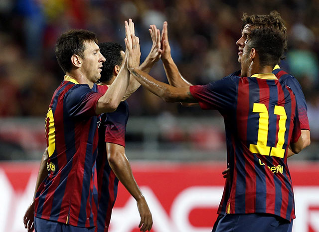 Barcelona humilla 7-1 a la selección de Tailandia en el estadio Rajamangala de Bangkok (EFE) Barcelona humilla 7-1 a la selección de Tailandia en el estadio Rajamangala de Bangkok (EFE)