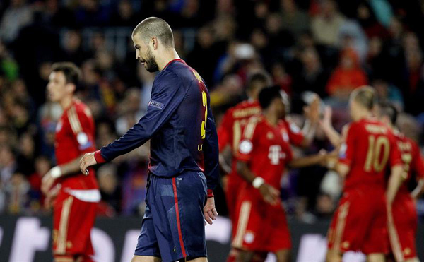 Los culés fueron ampliamente superados en toda la eliminatoria. (EFE)