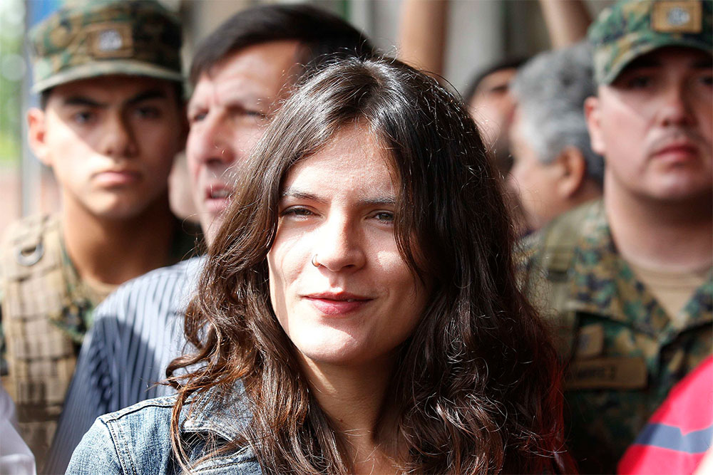 Al Congreso. La ex líder estudiantil chilena Camila Vallejo fue electa diputada en las elecciones generales de este domingo.