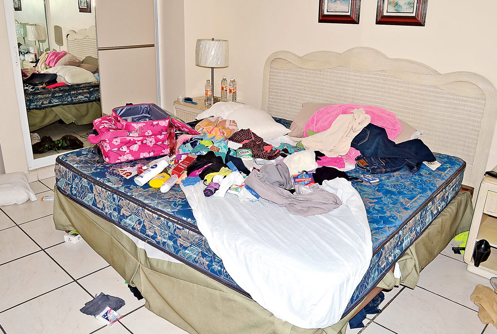 Esta es la recámara del departamento 402 del Condominio Miramar, donde se detuvo a Joaquín Guzmán Loera, el famoso Chapo Guzmán.