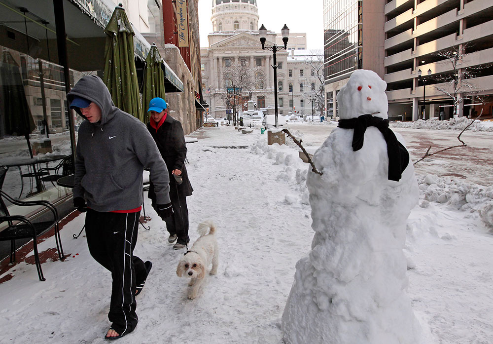 Indiana era uno de los estados particularmente golpeados por las gélidas temperaturas.