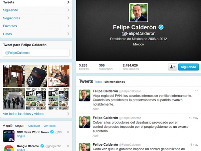 Calderón se mete al pleito; llama a no ventilar la división del PAN Calderón se mete al pleito; llama a no ventilar la división del PAN