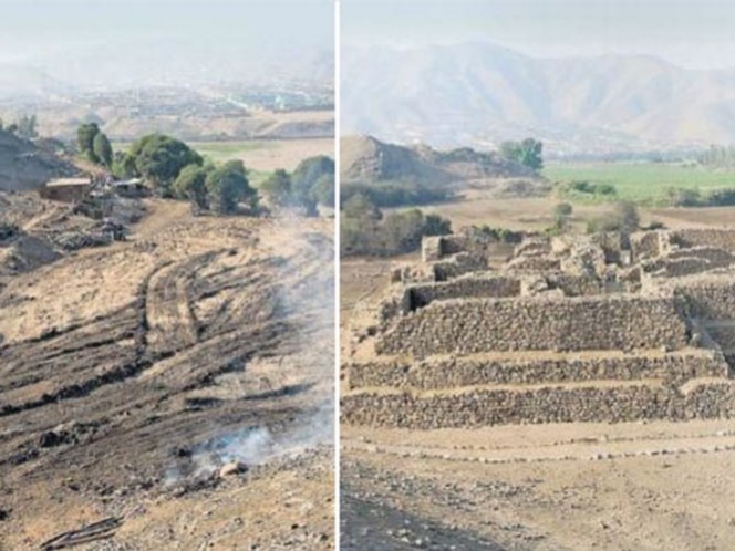 Derriban pirámide milenaria en Lima, Perú en el complejo mas antiguo  Comercio107g