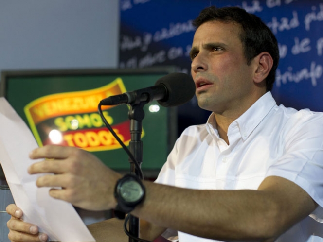 Fija Capriles para mañana impugnación de resultados electorales