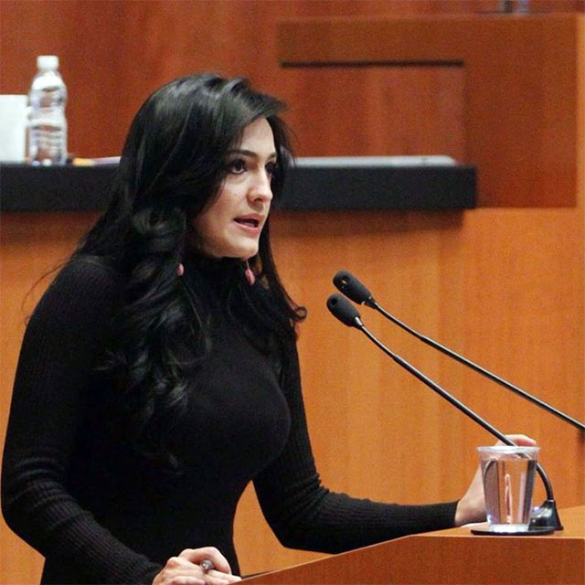 Iris Vianey Mendoza, a las 14:45 horas de este jueves, solicitó licencia “temporal” como senadora de la República.