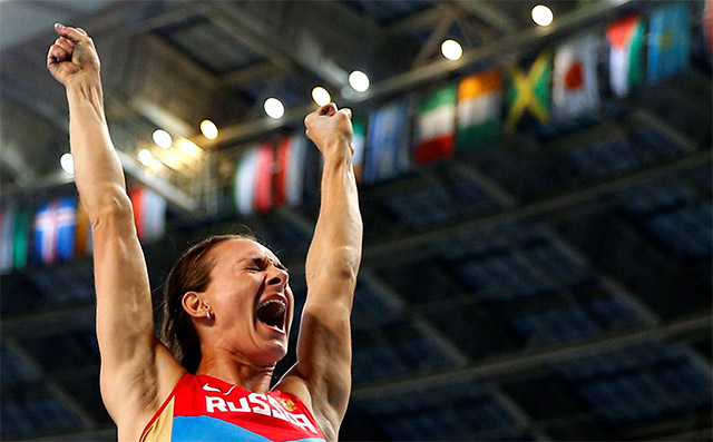 Isinbayeva ha protagonizado una despedida acorde con su elevado rango (Reuters) Isinbayeva ha protagonizado una despedida acorde con su elevado rango (Reuters)