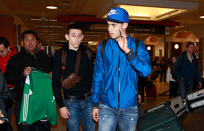 Reyes y Herrera llegaron a Atlanta procedentes de Nueva York. (Notimex)
