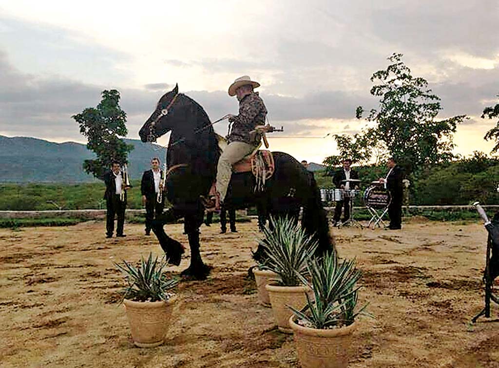 Los caballos y las mascotas en general son una de las debilidades de los Guzmán.