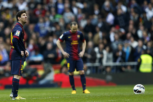 El rostro de los blaugrana lo refleja todo (EFE)