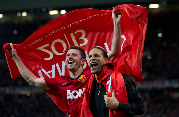 Ferdinand y Carrick, eufóricos. (AP)
