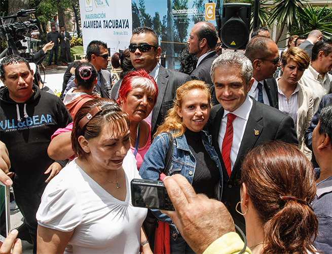 Mancera inauguró Alameda Tacubaya Mancera inauguró Alameda Tacubaya