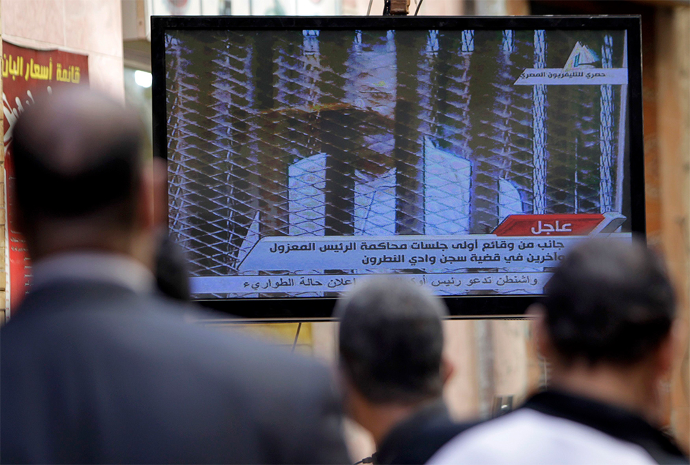 La comparecencia de Mursi fue transmitida por la televisión estatal.
