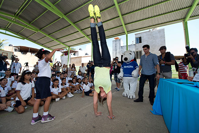 La visita a la institución es parte de las actividades del Abierto Mexicano de Gimnasia 2013. (Mexsport)