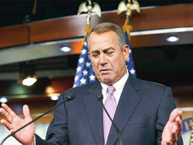 El líder de la bancada republicana en la Cámara de Representantes, John Boehner, condicionó el reinicio del debate migratorio. Foto: AP El líder de la bancada republicana en la Cámara de Representantes, John Boehner, condicionó el reinicio del debate migratorio. Foto: AP