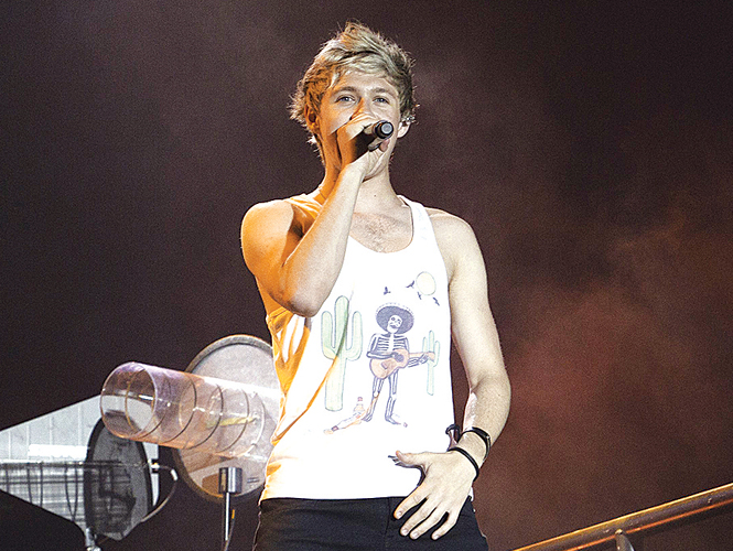 Niall Horan agradeció a la gente por su asistencia.