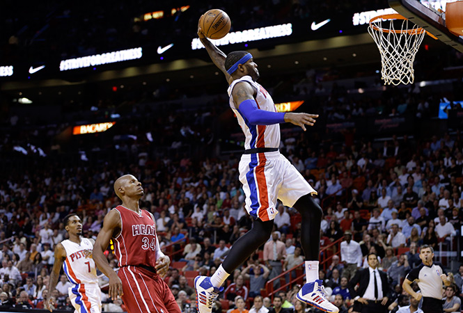 Los Pistones rompen racha victoriosa del Heat. (AP)