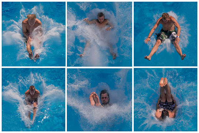 En esta serie de fotografías, algunos de los 'mejores' clavados que se presentaron durante el Campeonato Mundial de Salpicado de Agua en Berlín, Alemania.