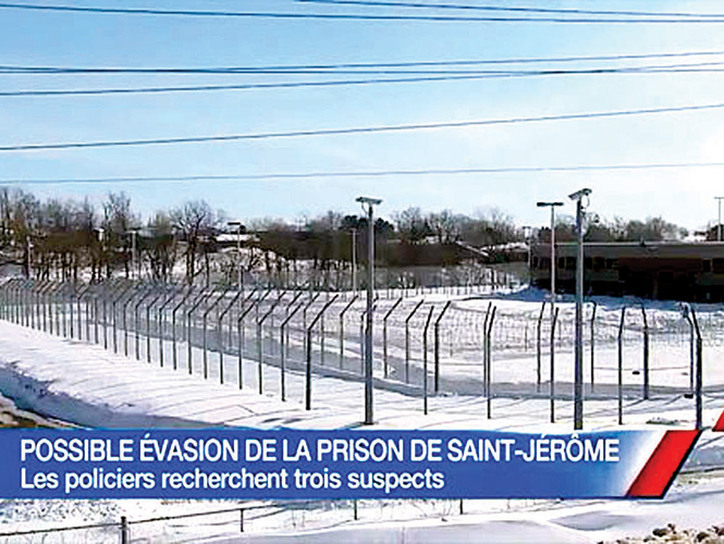 Imagen de la prisión de St-Jérôme, de la cual los dos reos escaparon armados y después secuestraron una aeronave con ayuda de varios cómplices, según informaron las autoridades. Imagen tomada de: www.tvanouvelle.ca