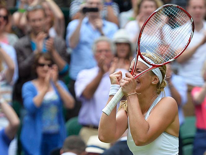 La alemana Sabine Lisicki no daba crédito La alemana Sabine Lisicki no daba crédito