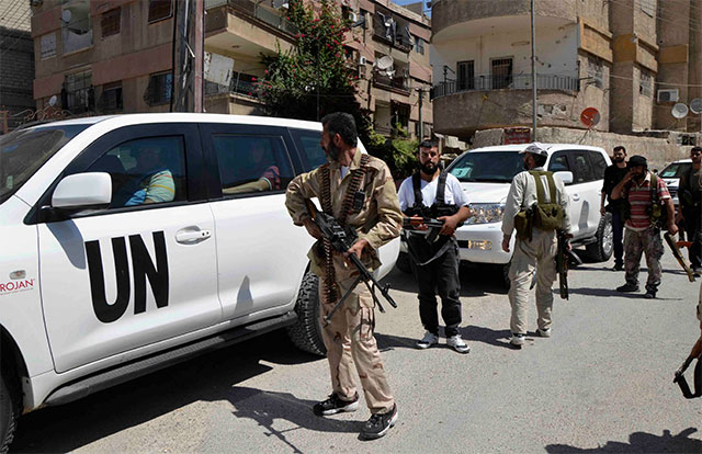 Retoman pesquisa. La misión de la ONU en Siria reanudó la investigación sobre el probable ataque con armas químicas ocurrido el 21 de agosto.
