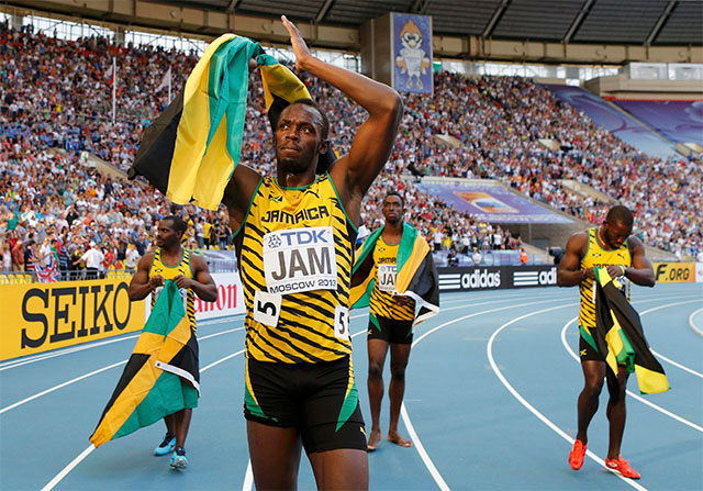 El mejor de la historia. Usain Bolt se convirtió hoy en el atleta más laureado de la historia al conseguir la medalla de oro en los relevos 4x100 en el Mundial de Moscú.