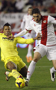 Estrepitosa goleada fue la que recibió el Rayo Vallecano por el Villarreal en casa. (EFE)