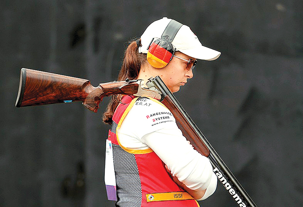 La alemana Christine Wenzel ratificó su posición en la élite del skeet con el cetro mundial; en los olímpicos de Beijing 2008 se colgó la presea de bronce. Foto: DPA