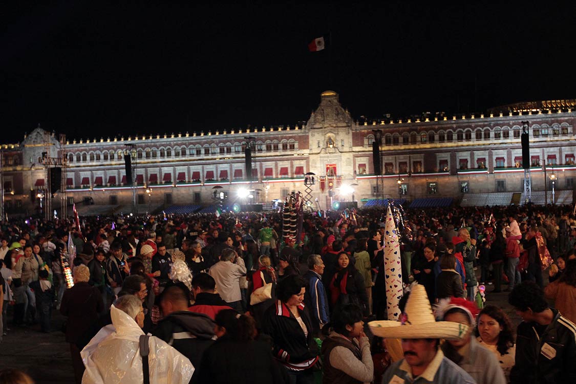 Vista del Palacio Nacional antes de la realización del Grito de la Independencia. Foto: Notimex Vista del Palacio Nacional antes de la realización del Grito de la Independencia. Foto: Notimex